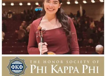 La talentosa violinista cubana Mailyn Iríbar Corpas ha sido acogida como miembro de la prestigiosa Sociedad de Honor Phi Kappa Phi.