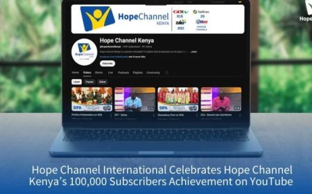 Hope Channel International celebra el hito de 100.000 suscriptores para Hope Channel Kenia